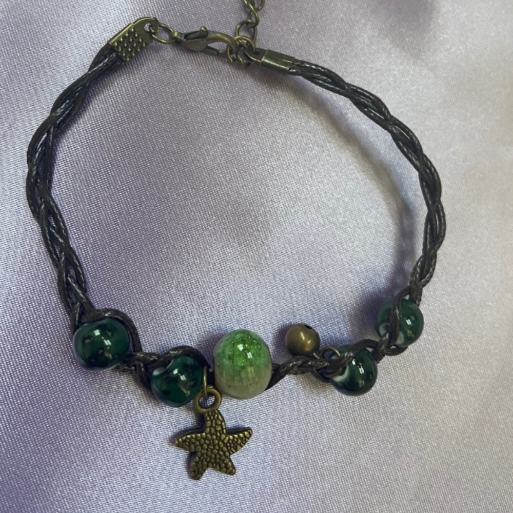 Boho Ceramic Leather Bracelet - Picture 7 of 7